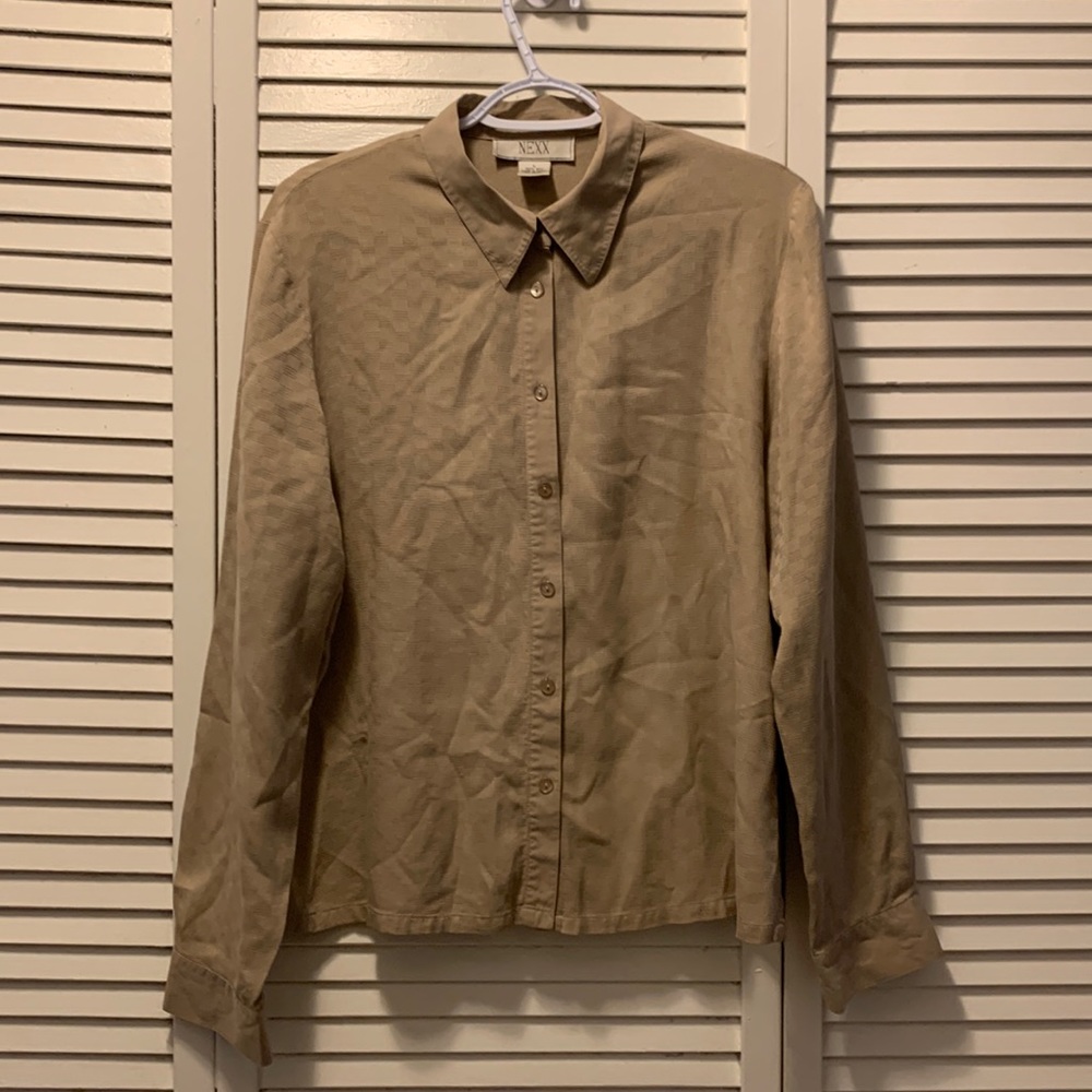 100% silk blouse